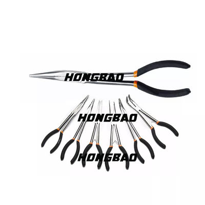 11 &quot;Kẹp góc 20 độ Đường cong kéo dài Kìm mũi cong cho bộ làm đồ trang sức