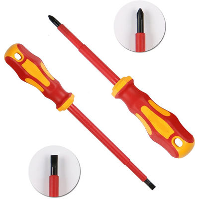 7 12 13 Bộ tuốc nơ vít 1000V PH PZ Vde kèm hộp Slim Thợ điện cách điện thẳng có rãnh