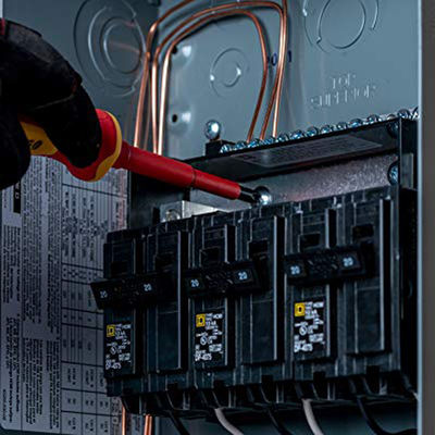 7 12 13 Bộ tuốc nơ vít 1000V PH PZ Vde kèm hộp Slim Thợ điện cách điện thẳng có rãnh
