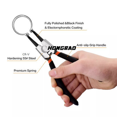 Kìm vòng giữ chốt kết hợp Bộ 4 Kìm vòng tròn bên trong bên ngoài Bộ 7 10 12 inch