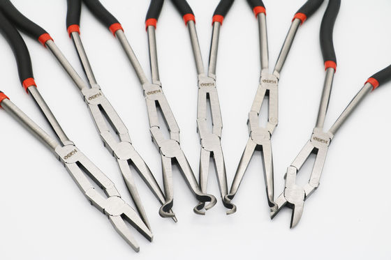 Kìm phẳng mũi dài rộng dùng cho trang sức 200mm Double X Joint Straight Extra Long Clip