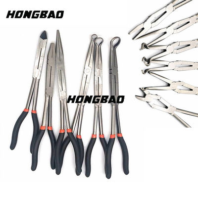 Kìm phẳng mũi dài rộng dùng cho trang sức 200mm Double X Joint Straight Extra Long Clip