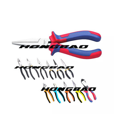7&quot; 8&quot; Kìm mũi dài chính xác 200mm 170mm 160mm Dao cắt mặt thẳng Tước tay cầm mềm