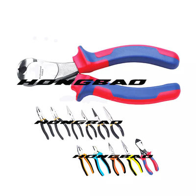 7&quot; 8&quot; Kìm mũi dài chính xác 200mm 170mm 160mm Dao cắt mặt thẳng Tước tay cầm mềm