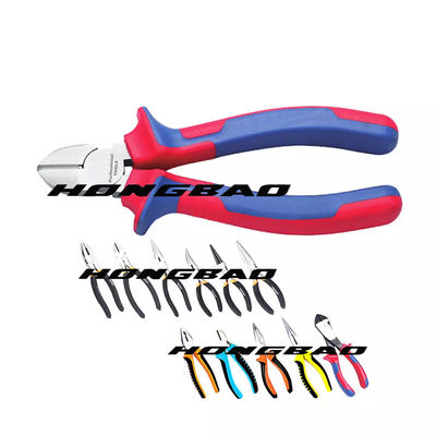 7&quot; 8&quot; Kìm mũi dài chính xác 200mm 170mm 160mm Dao cắt mặt thẳng Tước tay cầm mềm