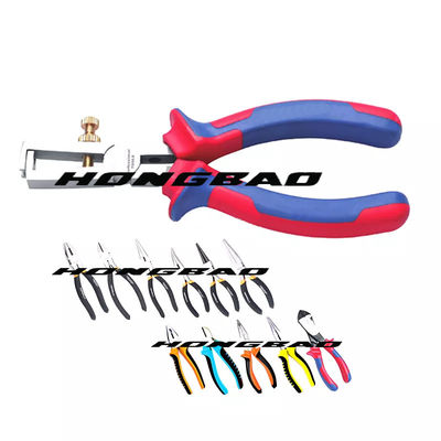 7&quot; 8&quot; Kìm mũi dài chính xác 200mm 170mm 160mm Dao cắt mặt thẳng Tước tay cầm mềm