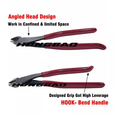 9&quot; Máy cắt góc cạnh Móc lớn Bent Đòn bẩy cao 60 # CRV Steel Heavy Duty