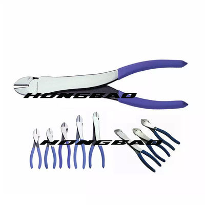 4-1/2 trong. 6-1/2 7&quot; Máy cắt dây chéo Đầu lớn Cắt mặt bên Thân uốn cong Thép Chrome Vanadium