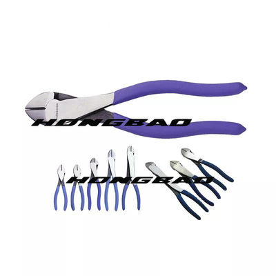 4-1/2 trong. 6-1/2 7&quot; Máy cắt dây chéo Đầu lớn Cắt mặt bên Thân uốn cong Thép Chrome Vanadium