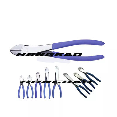 4-1/2 trong. 6-1/2 7&quot; Máy cắt dây chéo Đầu lớn Cắt mặt bên Thân uốn cong Thép Chrome Vanadium