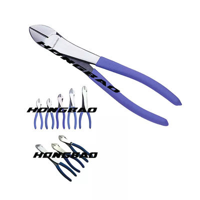 4-1/2 trong. 6-1/2 7&quot; Máy cắt dây chéo Đầu lớn Cắt mặt bên Thân uốn cong Thép Chrome Vanadium