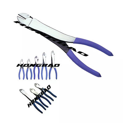 4-1/2 trong. 6-1/2 7&quot; Máy cắt dây chéo Đầu lớn Cắt mặt bên Thân uốn cong Thép Chrome Vanadium