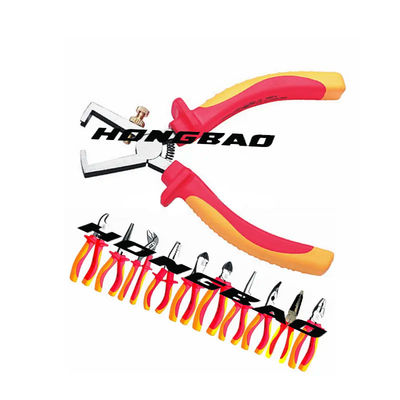 6 &quot;1000V Nhúng Grip Cách Điện Kìm Tuốt Dây Đa Năng CRV Điện Áp 1000 V Điện Thợ Điện Tuốt Dây Kìm