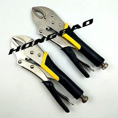 5 7 Kìm khóa hàm cong 10'' với máy cắt dây Kích hoạt Kẹp mở tròn Bấm Vise Grip