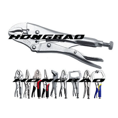5 7 Kìm khóa hàm cong 10'' với máy cắt dây Kích hoạt Kẹp mở tròn Bấm Vise Grip