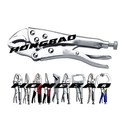 5 7 Kìm khóa hàm cong 10'' với máy cắt dây Kích hoạt Kẹp mở tròn Bấm Vise Grip