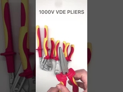 Bộ dụng cụ cầm tay 1000V Vde Kìm tuốt dây cách điện 200mm 8 inch Kìm uốn cáp